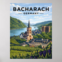 Bacharach Deutschland Vintage Reise