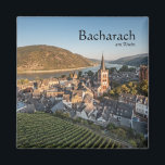 Bacharach Germany Magnet<br><div class="desc">This is a landscape fotograph of Bacharach am Rhein in the light of the setting sun. Foto der Aktion: Postenturm,  just outside the town. Rheinland-Pfalz,  Germany.</div>