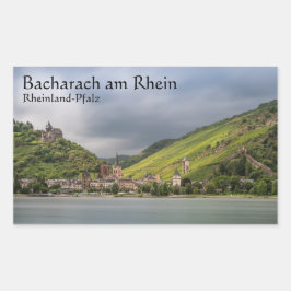 Bacharach Germany Rechteckiger Aufkleber