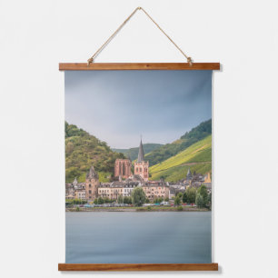 Bacharach Rhein Deutschland Wandteppich Mit Holzrahmen
