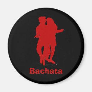 Bachata Bachata Tänzer-Silhouette-Gewohnheit Magnet