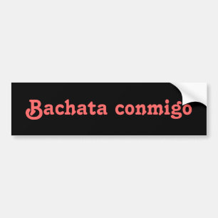 Bachata Conmigo lateinische Autoaufkleber