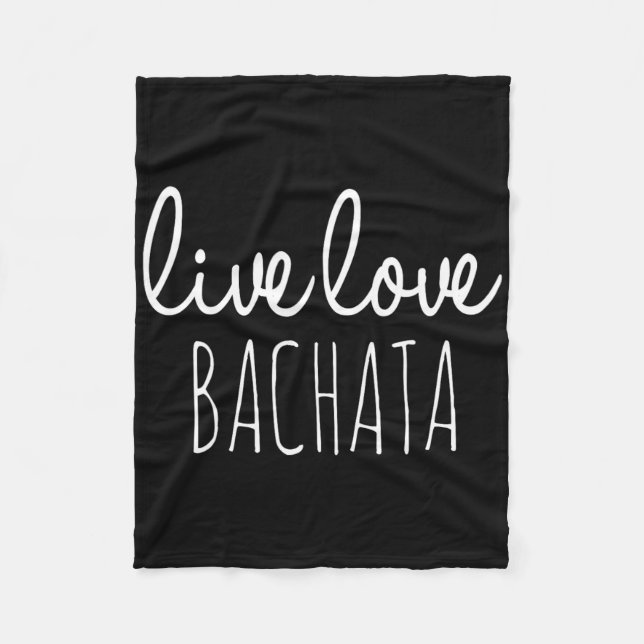Bachata Dancing Fleecedecke (Vorderseite)