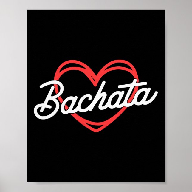 Bachata Dancing Latin Dance Dancer Bachata Dominic Poster (Vorne)