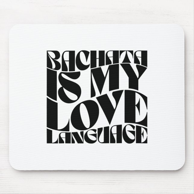 Bachata ist meine Liebe - Bachata Dance Groovy Mousepad (Vorne)
