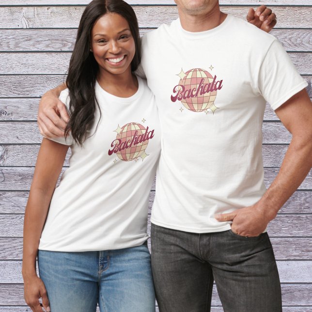 Bachata tanzen in rosa, Retro-Comic T-Shirt (Von Creator hochgeladen)