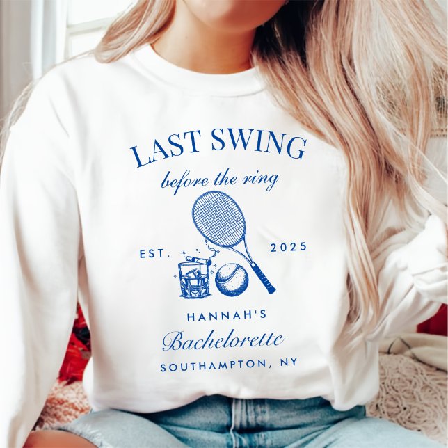 Bache Pink Letzte Swing vor dem Ring Tennis Sweatshirt (Von Creator hochgeladen)