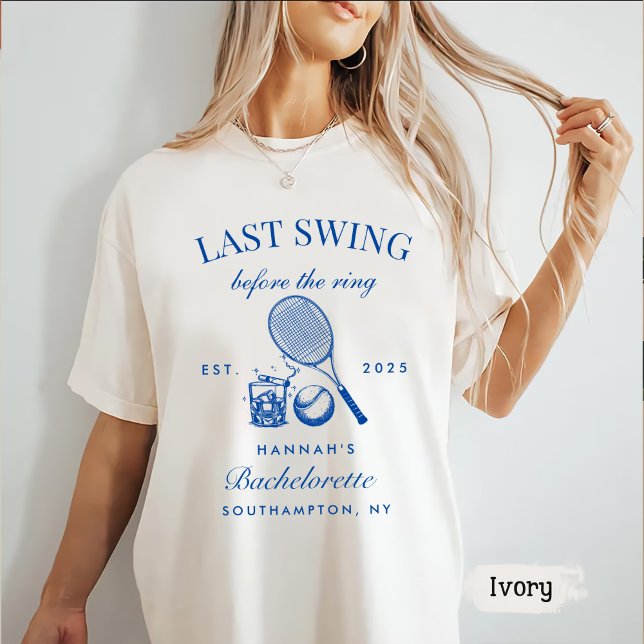 Bache Pink Letzte Swing vor dem Ring Tennis T-Shirt (Von Creator hochgeladen)