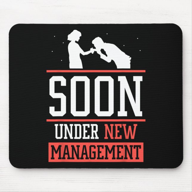 Bachelor Bachelor Bride Par in der neuen Geschäfts Mousepad (Vorne)