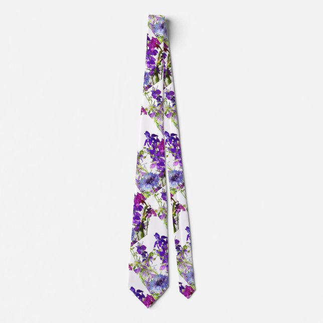 Bachelor Button Neck Tie Krawatte (Vorderseite)
