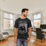 Bachelor Foto Mann Mythos Legende Name Spaß T-Shirt<br><div class="desc">Personalisieren und fügen Sie Ihr eigenes Foto des Bachelors Personalisieren und fügen Sie einen Namen hinzu. Text: Der Mann,  der Mythos,  die Legende.</div>