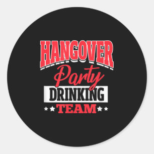 Bachelor Junggeselinnen-Abschied Hangover Party Dr Runder Aufkleber
