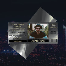 Bachelor oder Stag Party Foto Einladungskarte