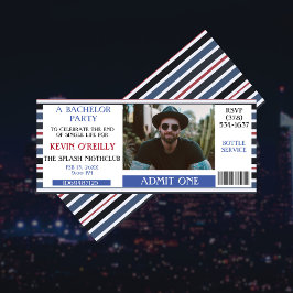 Bachelor oder Stag Party Foto Einladungskarte Einladung