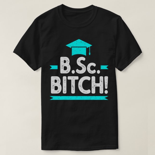 Bachelor of Science Abschluss T-Shirt (Design vorne)