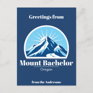 Bachelor Oregon Berg Skigebiet Postcard Postkarte