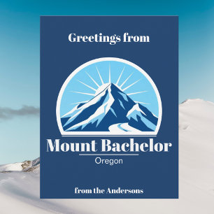 Bachelor Oregon Berg Skigebiet Postcard Postkarte