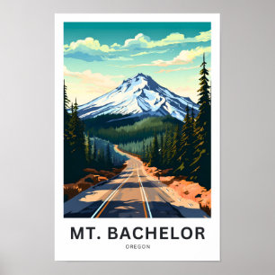 Bachelor Oregon Travel Print Poster