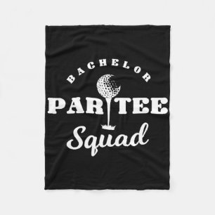 Bachelor Par-tee Squad Funny Golf Bachelor Party P Fleecedecke
