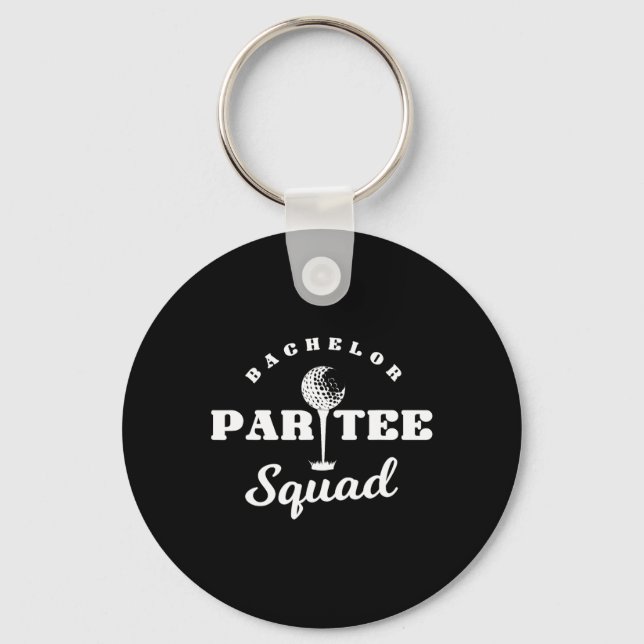 Bachelor Par-tee Squad Funny Golf Bachelor Party P Schlüsselanhänger (Vorderseite)