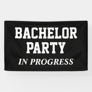 Bachelor-Partei im Gange Banner
