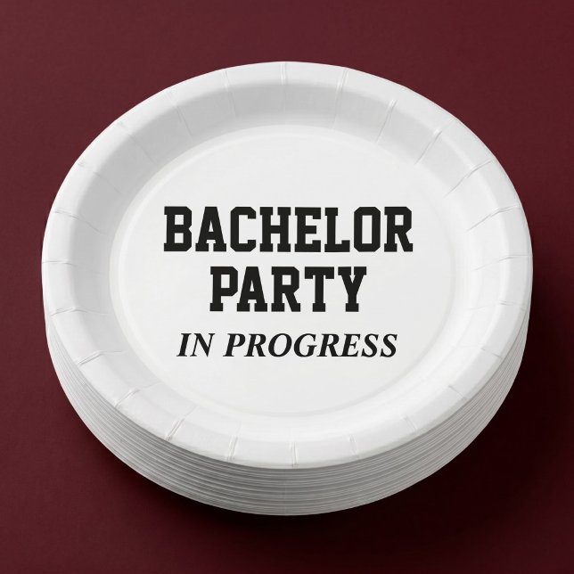 Bachelor-Partei im Gange Pappteller (Von Creator hochgeladen)