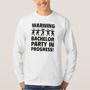 Bachelor-Partei wird gewarnt T-Shirt
