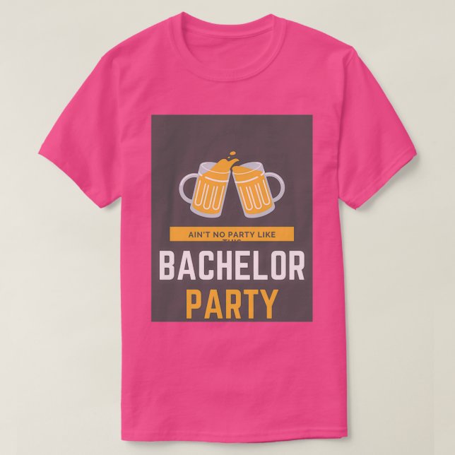 Bachelor-Party-Aufkleber T-Shirt (Design vorne)