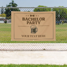 Bachelor Party Banner Tasse | Zazzlemade