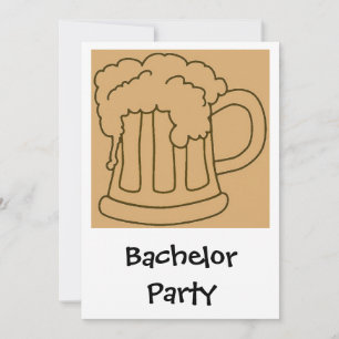 Bachelor Party Beer Einladung