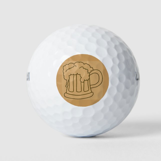Bachelor Party Beer Tasse Golfball (Vorderseite)