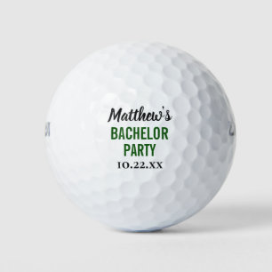 Bachelor Party befürwortet moderne Typografie Golfball