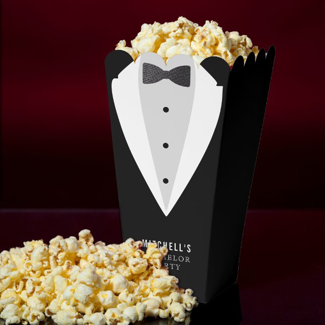 Bachelor Party Black Anzug & Bowtie Geschenkschachtel (Bachelor Party Black Suit & Bowtie Favor Boxes
)