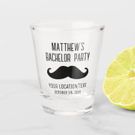 Bachelor Party Black Mustache Gastgeschenk Hochzei Schnapsglas