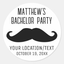 Bachelor Party Black Mustache Hochzeit