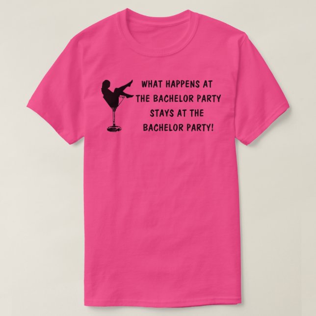 Bachelor Party Blank T-Shirt (Design vorne)
