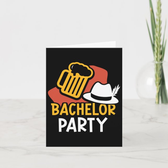 Bachelor Party Bridge Groom Team Karte (Vorderseite)