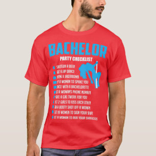Bachelor Party Checklist Bridge T T-Shirt
