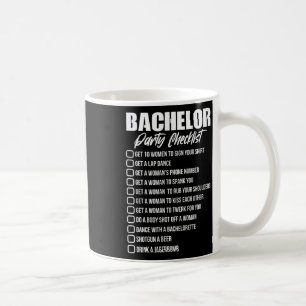 Bachelor Party Checklist Groom Trauzeugen Teil Kaffeetasse