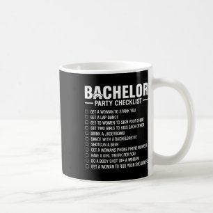 Bachelor Party Checklist Grooms Stag Night Fun Dar Kaffeetasse