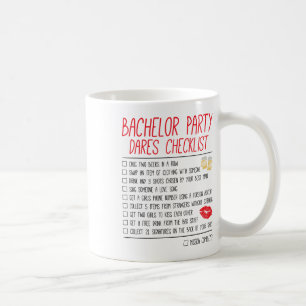 Bachelor Party Checklist Sonnige Hochzeit Raum Kaffeetasse