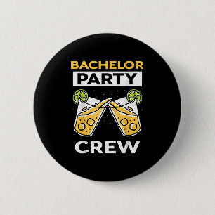 Bachelor Party Crew Briom Groom Team _1 Button