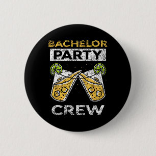 Bachelor Party Crew Groom Bridge Team 1 Button