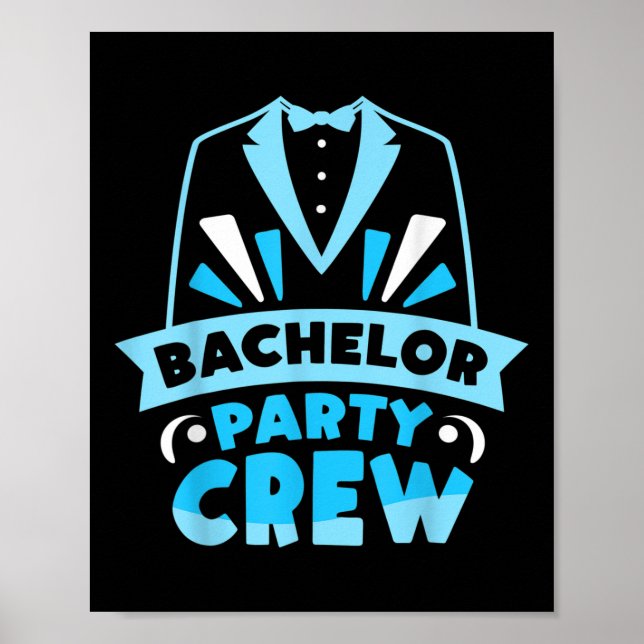 Bachelor Party Crew Team Bachelor Bridge Poster (Vorne)