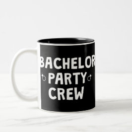 BACHELOR PARTY CREW ZWEIFARBIGE TASSE