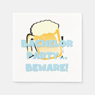 Bachelor Party Disposable Paper Napkins Serviette