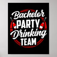 Bachelor Party Drink Team Groom Bride