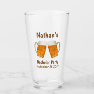 Bachelor Party Favor Beer Cheers Pint Glas