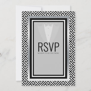 Bachelor-Party für Schwarz und Silber Ankündigung