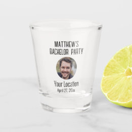 Bachelor Party Gastgeschenk Hochzeit Groom Foto Schnapsglas